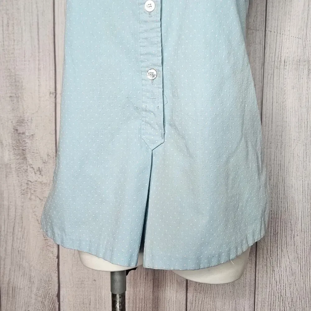 VTG 60s Blue/White Polka Dot Collared Playsuit Romper by Jerry Mann